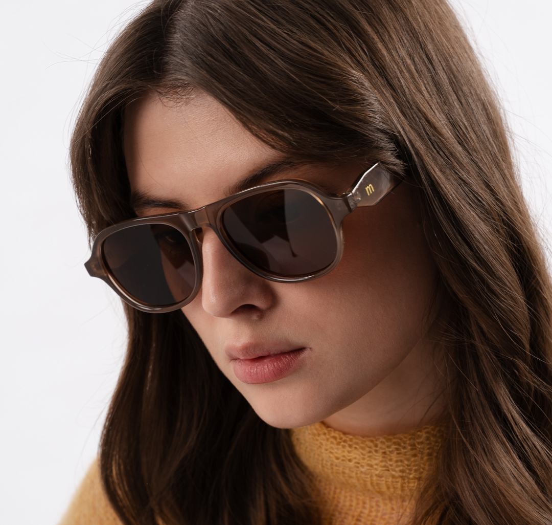 Очки с чехлом Мармалато, цвет светло-коричневый-золото #2