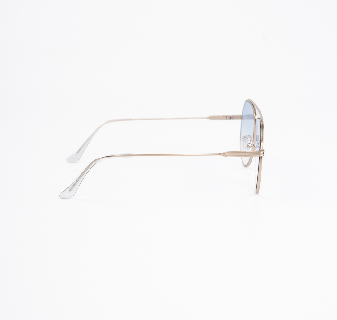 Очки с чехлом Мармалато, цвет светло голубой-золото #6