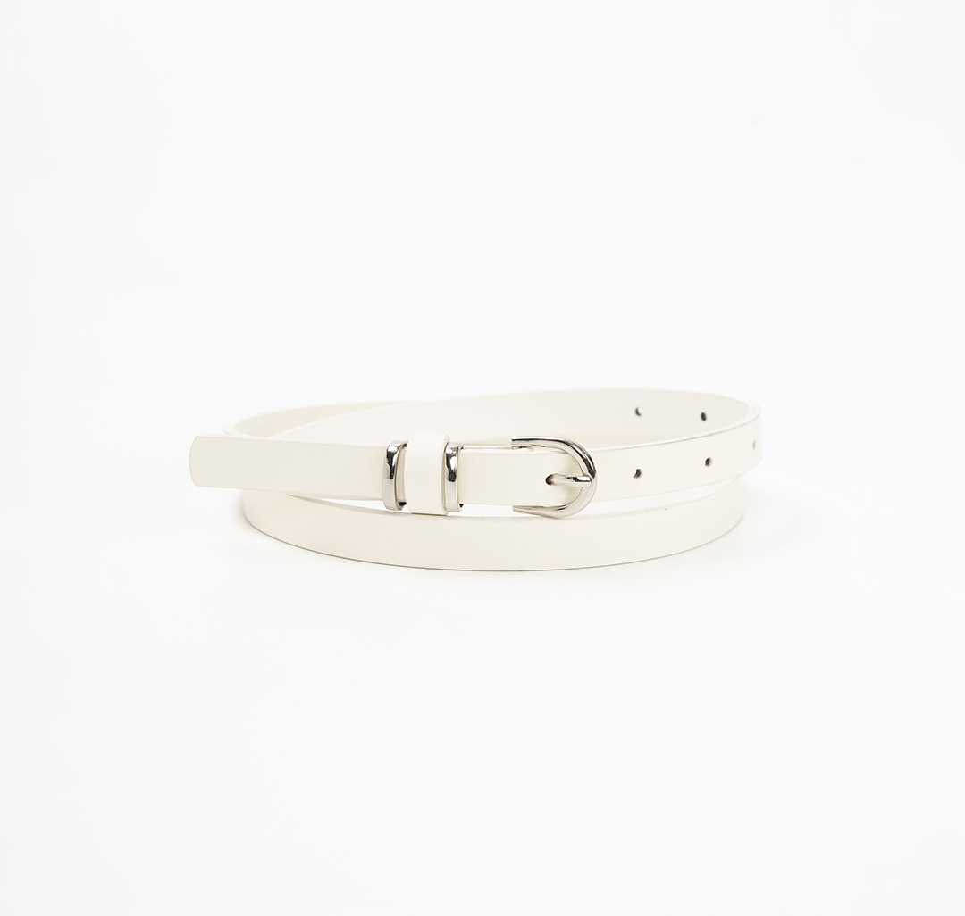 Ремень Мармалато, цвет белый-серебро #1