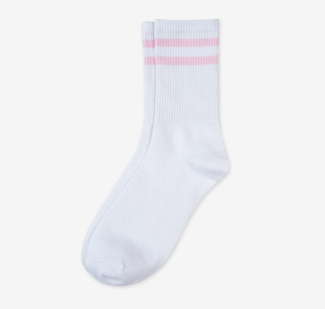 Высокие носки 1 пара Мармалато, цвет Белый-розовый #1
