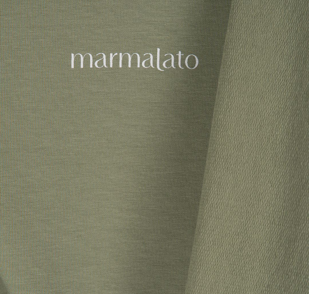Платье-футболка Мармалато, цвет Оливковый-белый #2