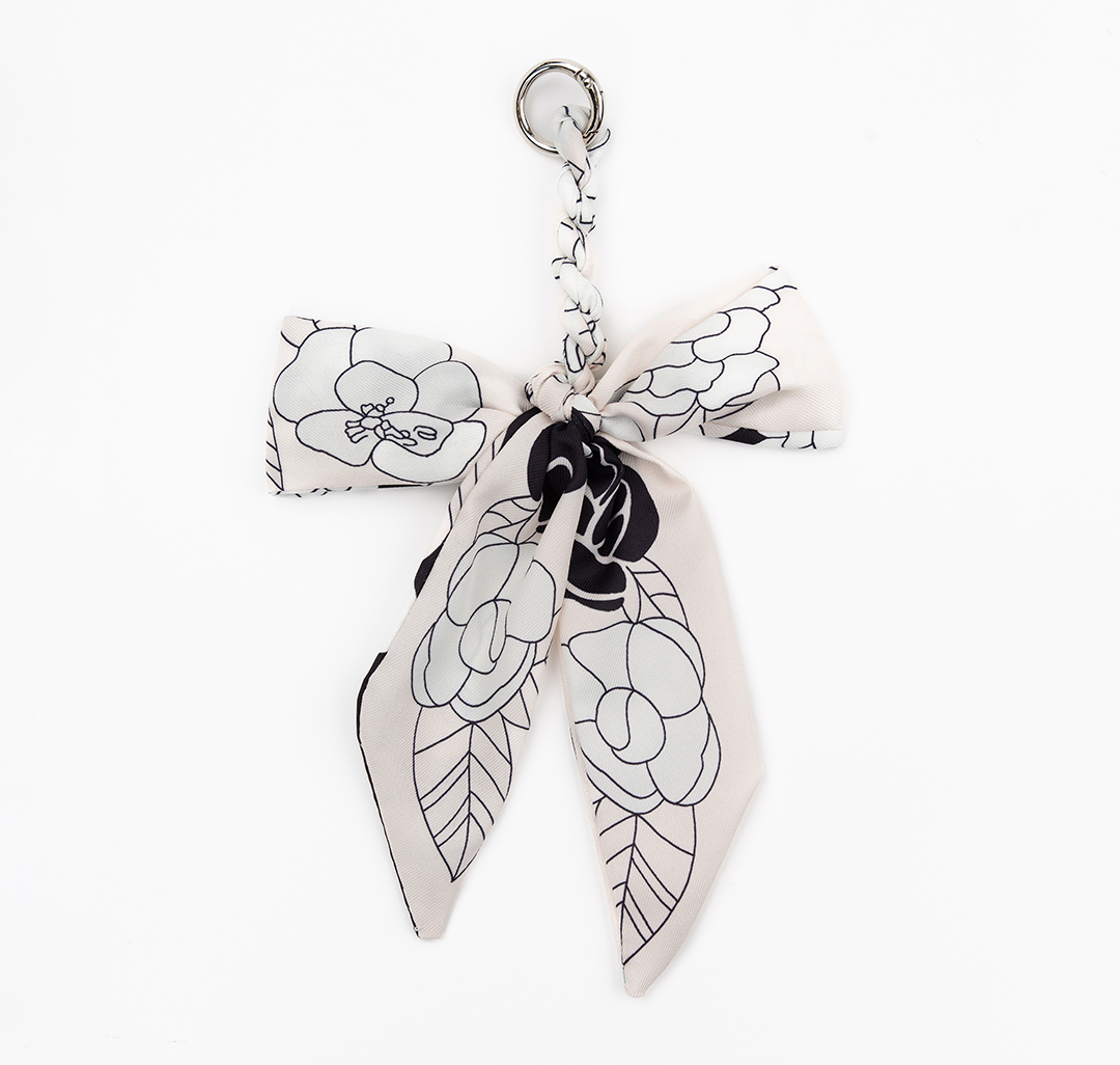 Брелок Мармалато, цвет черный-молочный-серебро #1