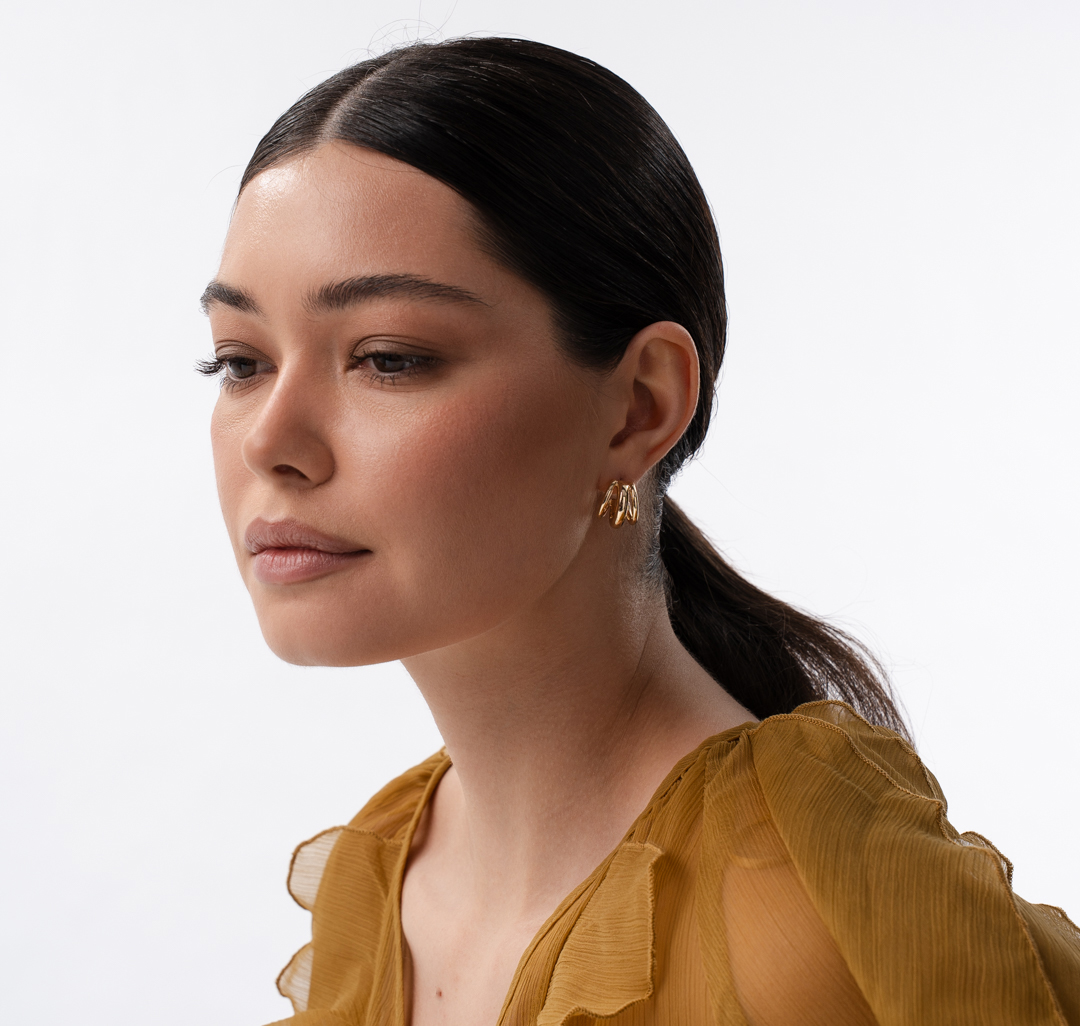 Серьги Мармалато, цвет золото #3