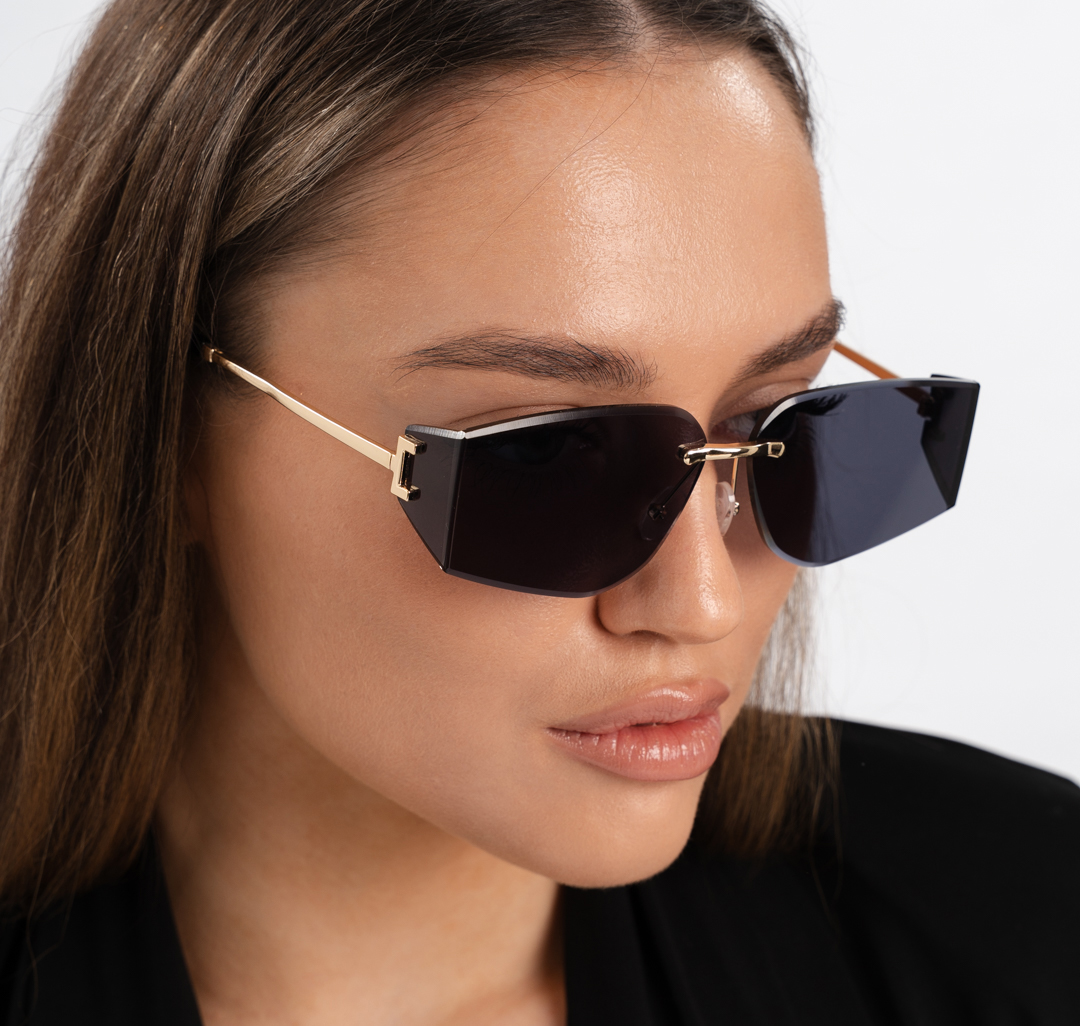 Очки с чехлом Мармалато, цвет черный-золото #3