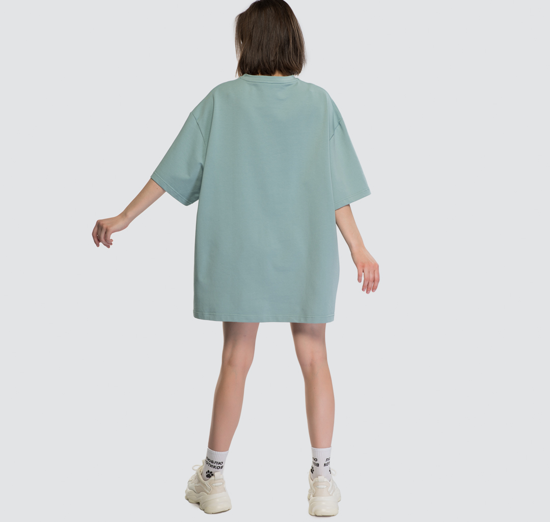 Платье-футболка Мармалато, цвет Шалфей #2