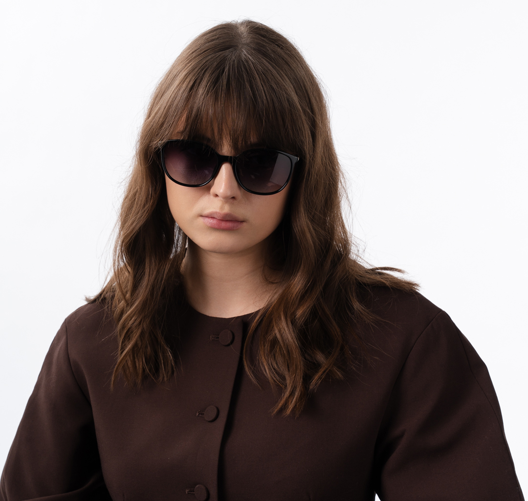 Очки солнцезащитные с поляризацией черные-золотые Мармалато, цвет Черный-золото #2