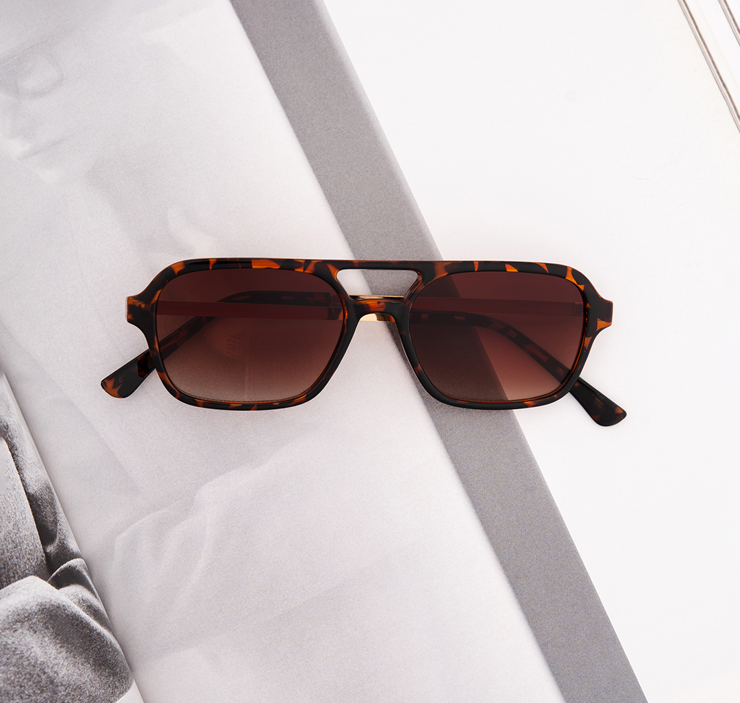 Очки солнцезащитные коричневые Мармалато, цвет Коричневый-бежевый-золото #3