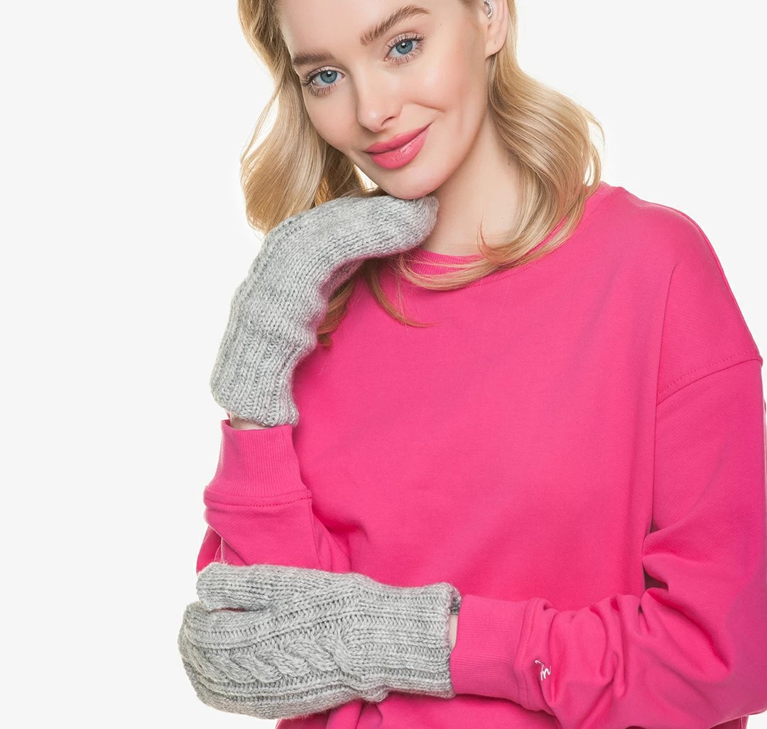 Рукавицы Мармалато, цвет светло-серый #2