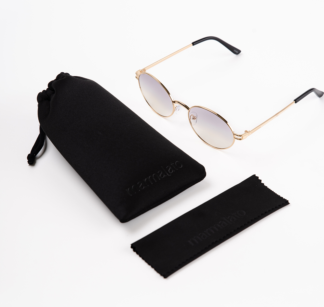 Очки с чехлом Мармалато, цвет золото-серый-черный #7