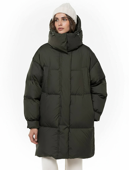 Оверсайз пуховик женский