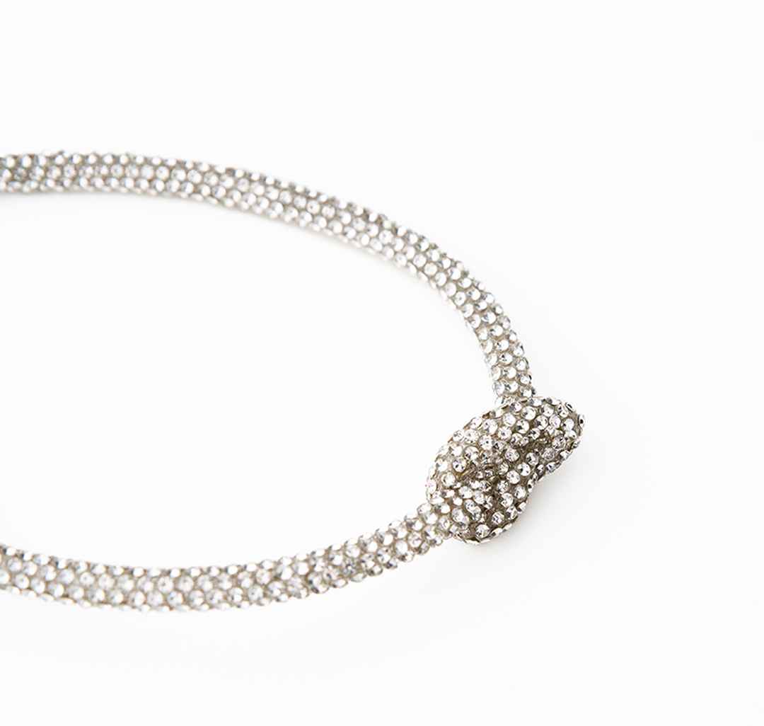 Чокер Мармалато, цвет Белое серебро-прозрачный #2