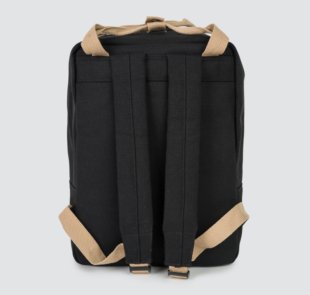 Рюкзак женский текстильный для девочки Мармалато, цвет Черный-бежевый #4