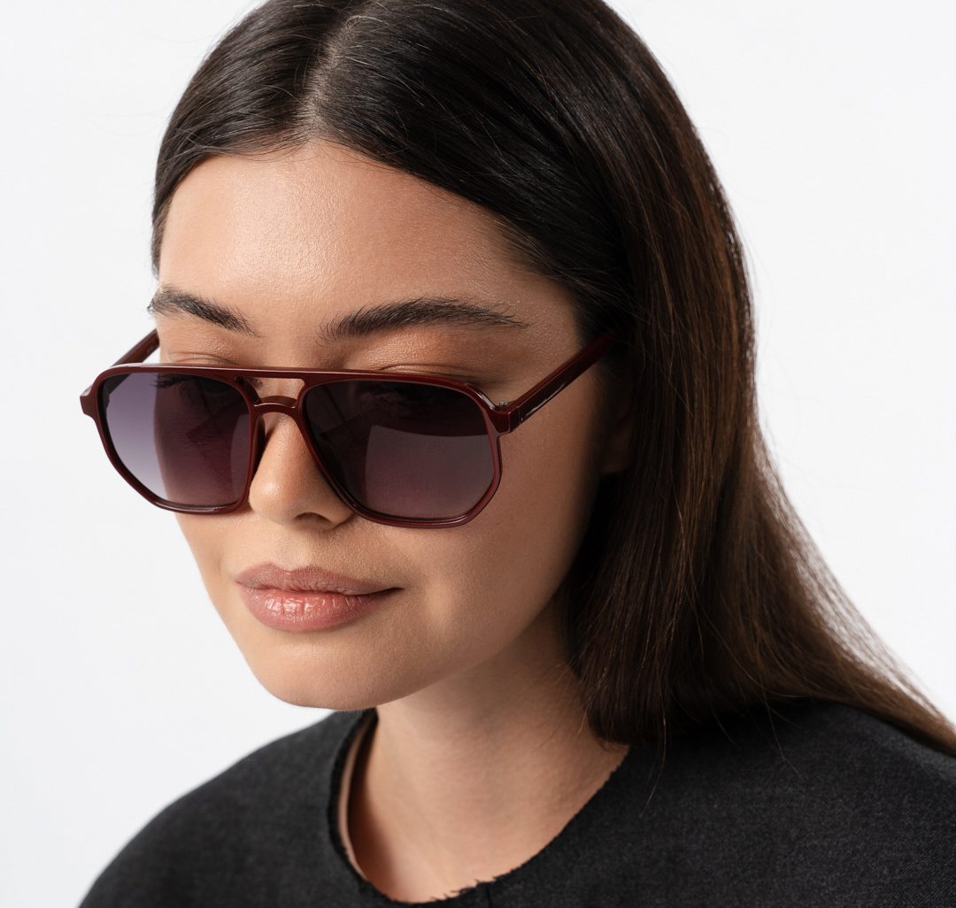 Очки с чехлом Мармалато, цвет темно винный-черный #3