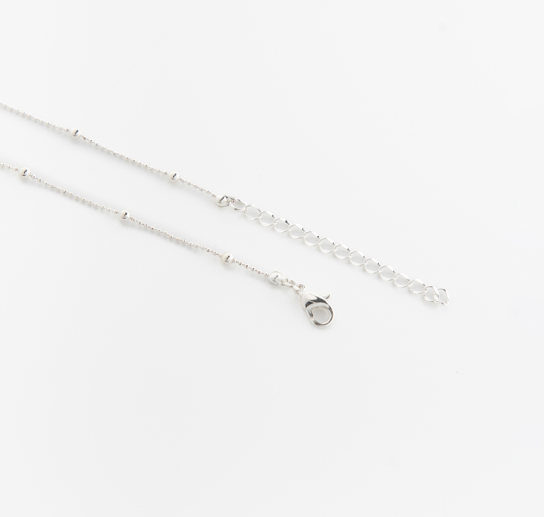 Колье Мармалато, цвет зеленый-белое серебро-прозрачный #6