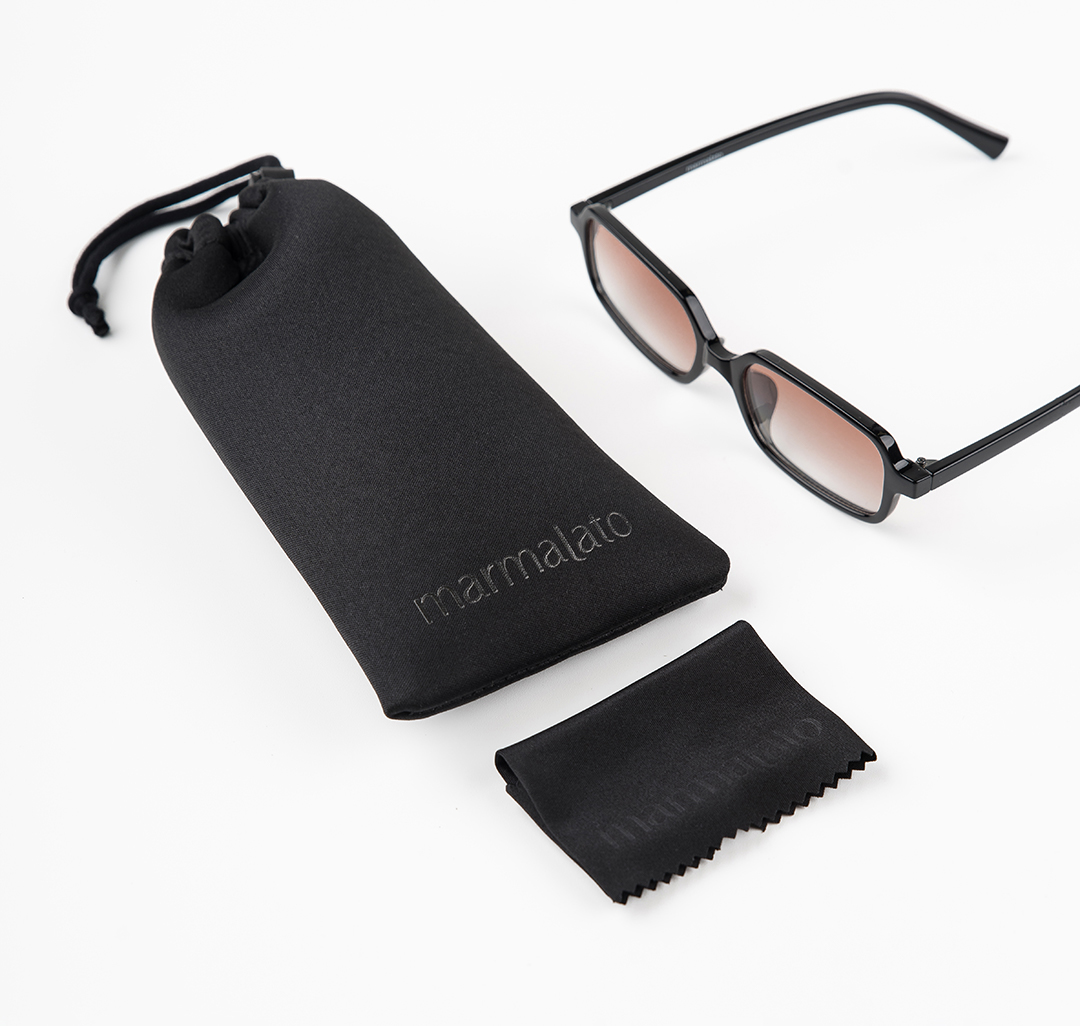 Очки с чехлом Мармалато, цвет Черный-коричневый #7