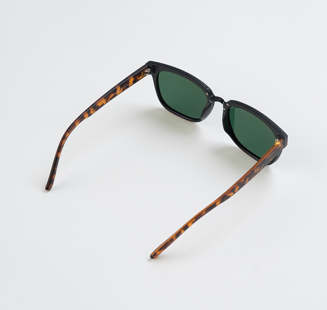 Очки солнцезащитные с поляризацией матовые черные-коричневые Мармалато, цвет матовый черный-коричневый #5