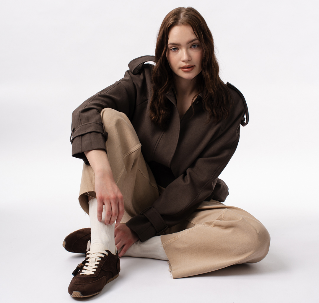 Кроссовки Мармалато, цвет коричневый-молочный #7