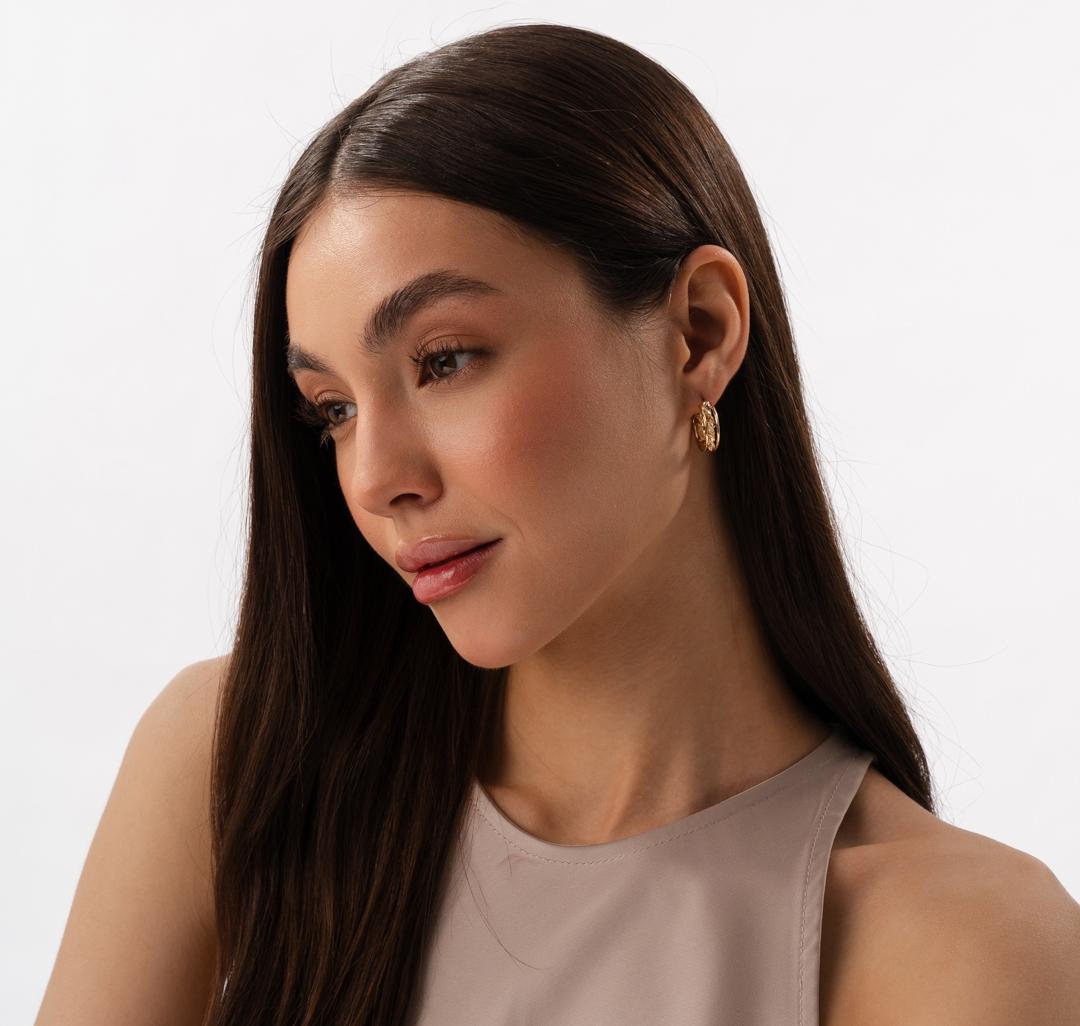 Серьги Мармалато, цвет золото #2