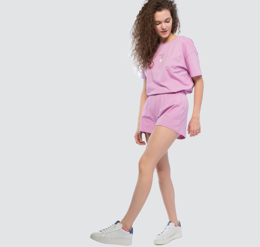 Женские шорты свободного кроя Мармалато, цвет Лиловый #3
