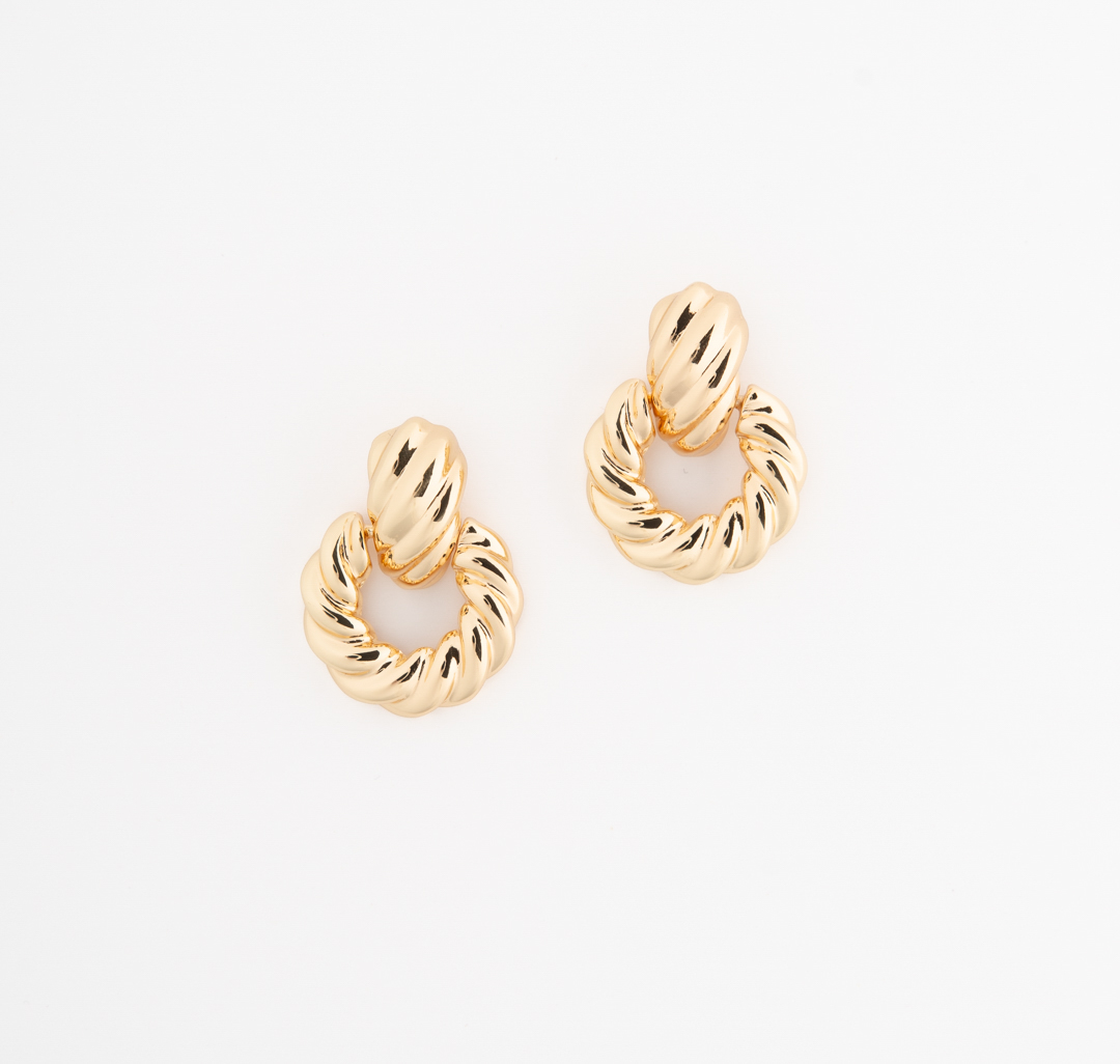 Серьги Мармалато, цвет золото #4