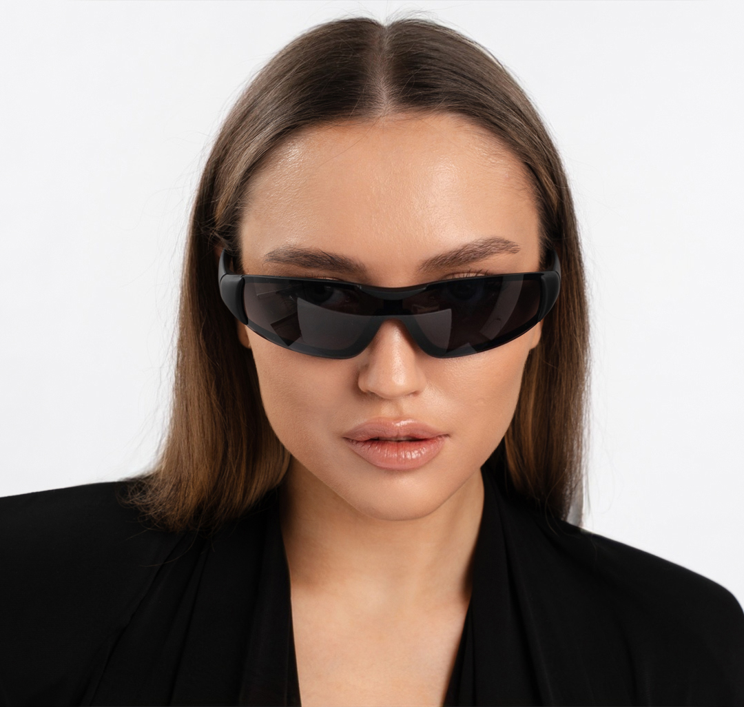 Очки с чехлом Мармалато, цвет матовый черный-черный #1