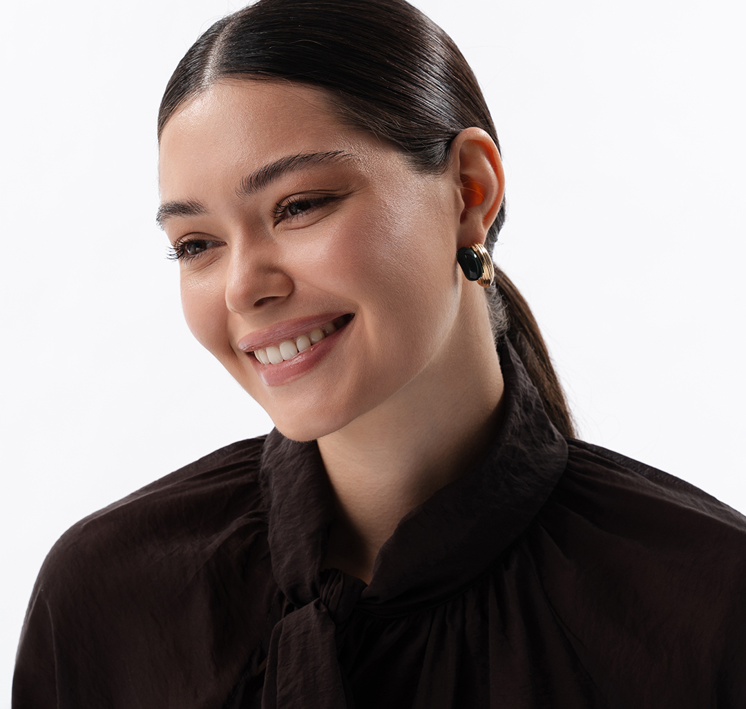 Серьги Мармалато, цвет Золото-зеленый #3