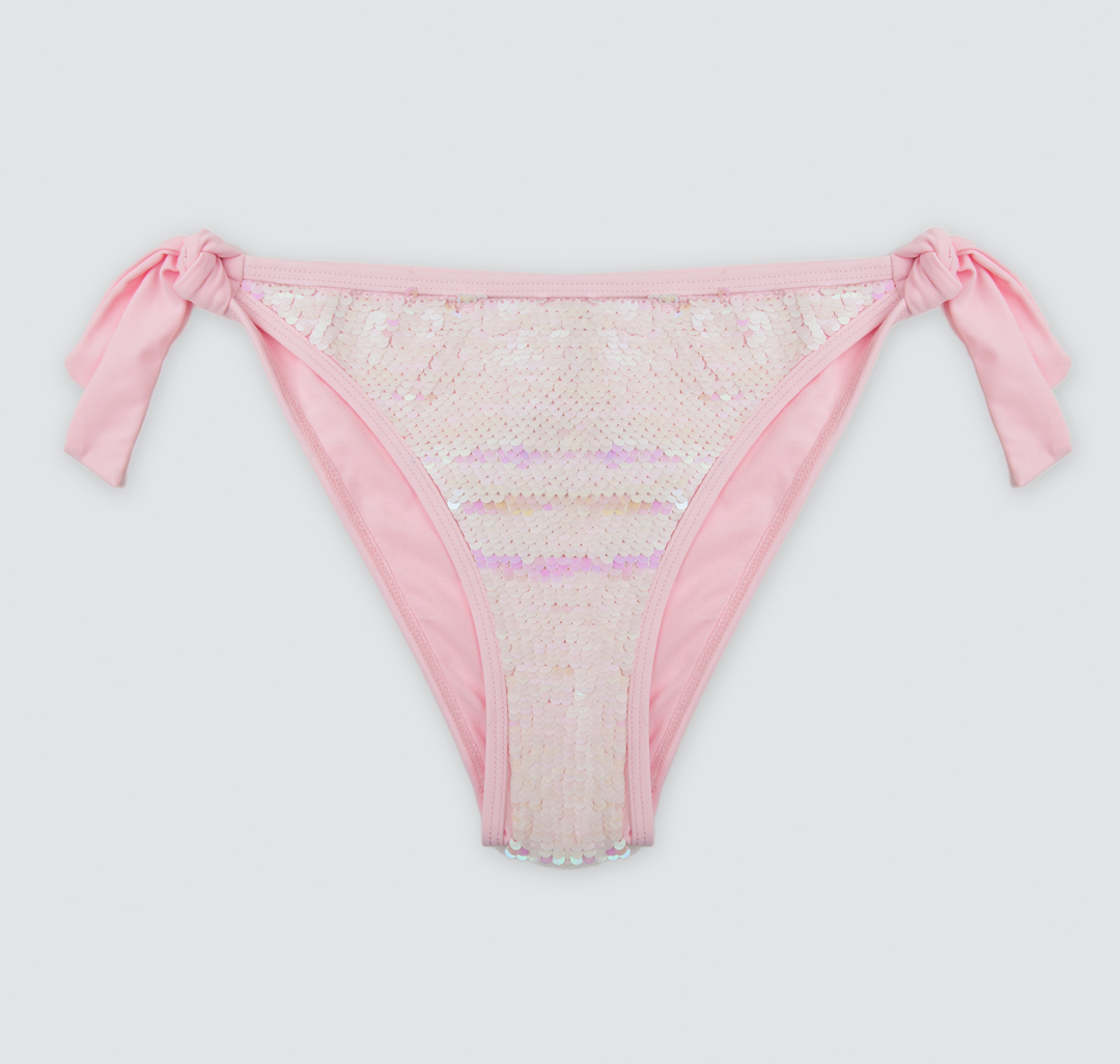 Женские купальные плавки с пайетками Мармалато, цвет Розовый #2