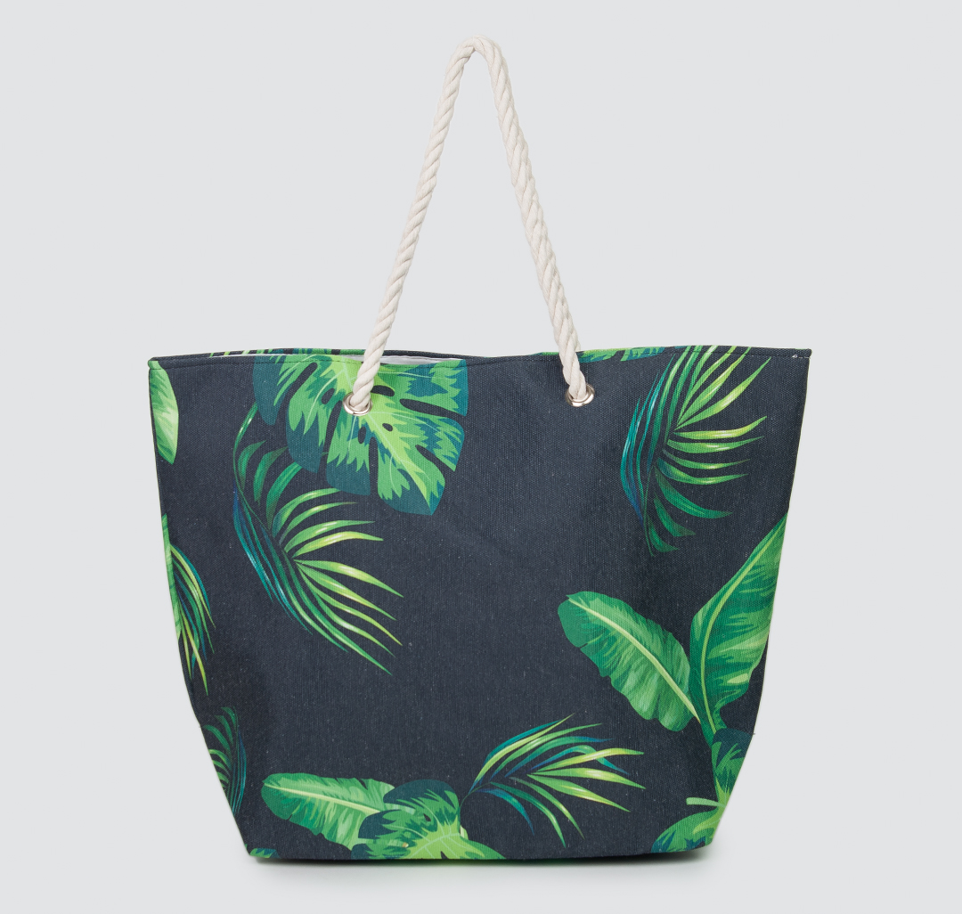 Пляжная сумка Мармалато, цвет Черный-зеленый #1