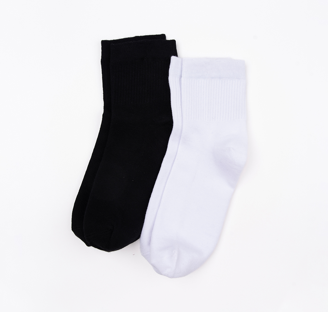 Носки (2 пары) Мармалато, цвет черный-белый #2