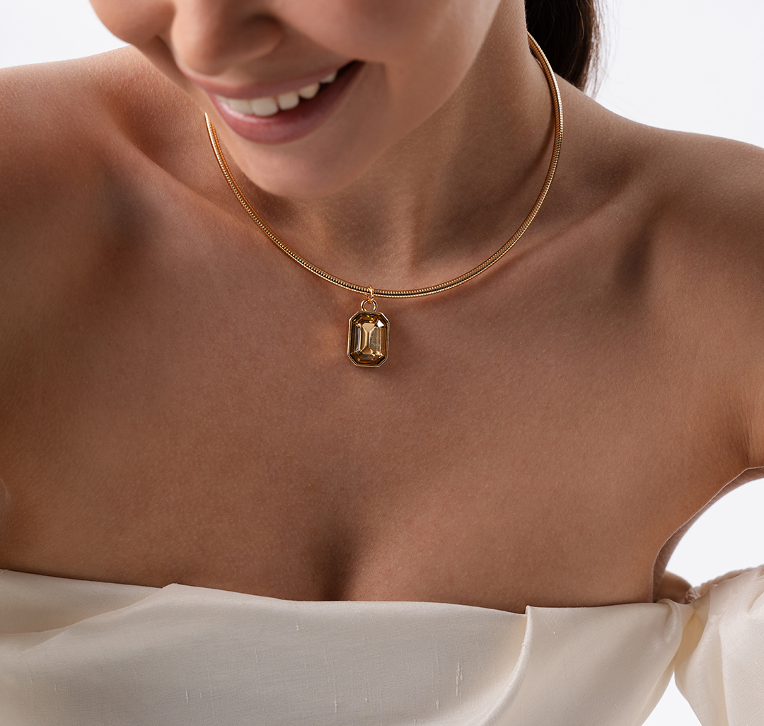 Колье Мармалато, цвет золото-бежевый #5