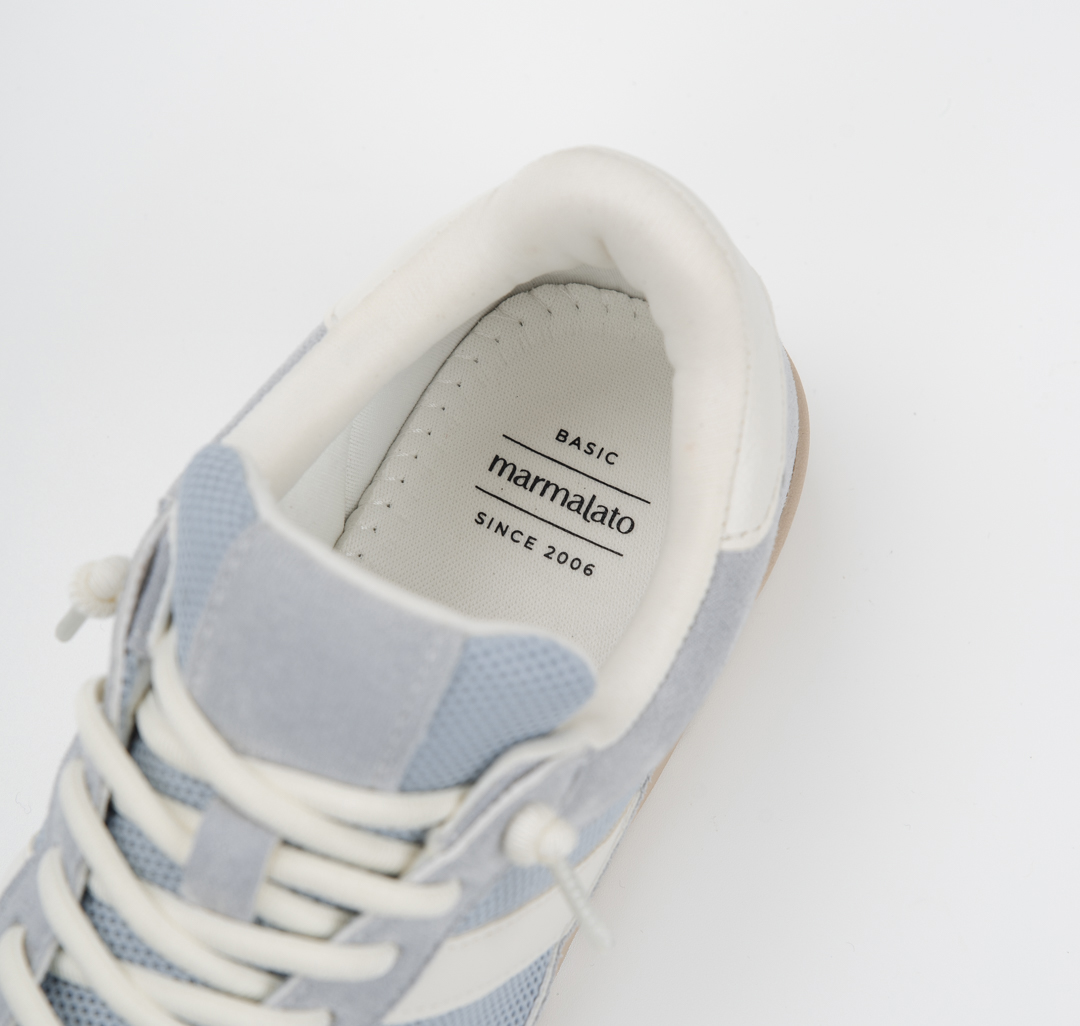 Кеды Мармалато, цвет голубой-бежевый-разноцветный #4