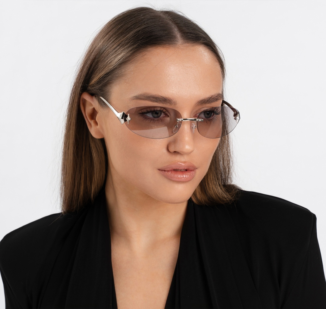 Очки с чехлом Мармалато, цвет серый-серебро #1