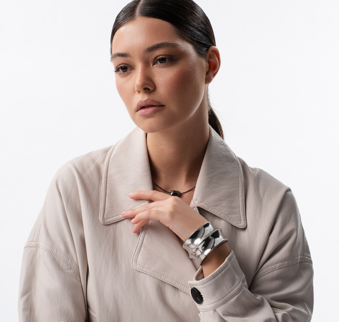 Браслет Мармалато, цвет белое серебро #1