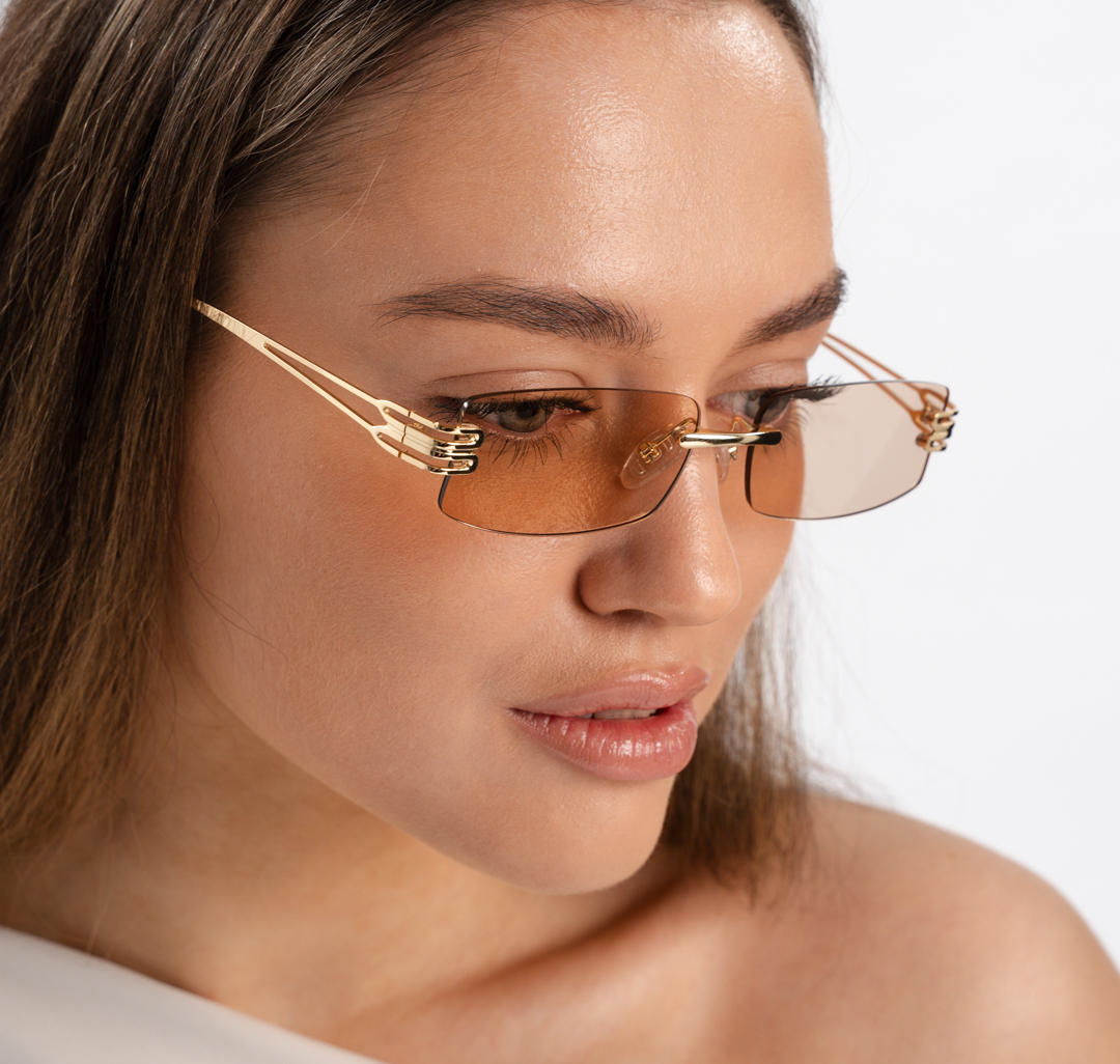 Очки с чехлом Мармалато, цвет бежевый-золото #3