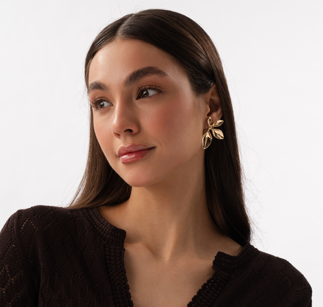 Серьги Мармалато, цвет золото #2