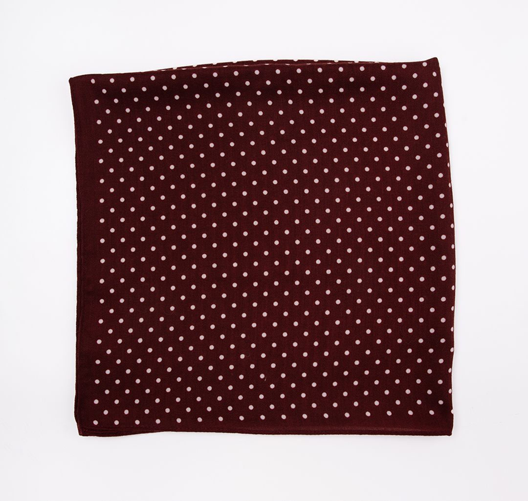 Платок Мармалато, цвет бордовый-белый #4