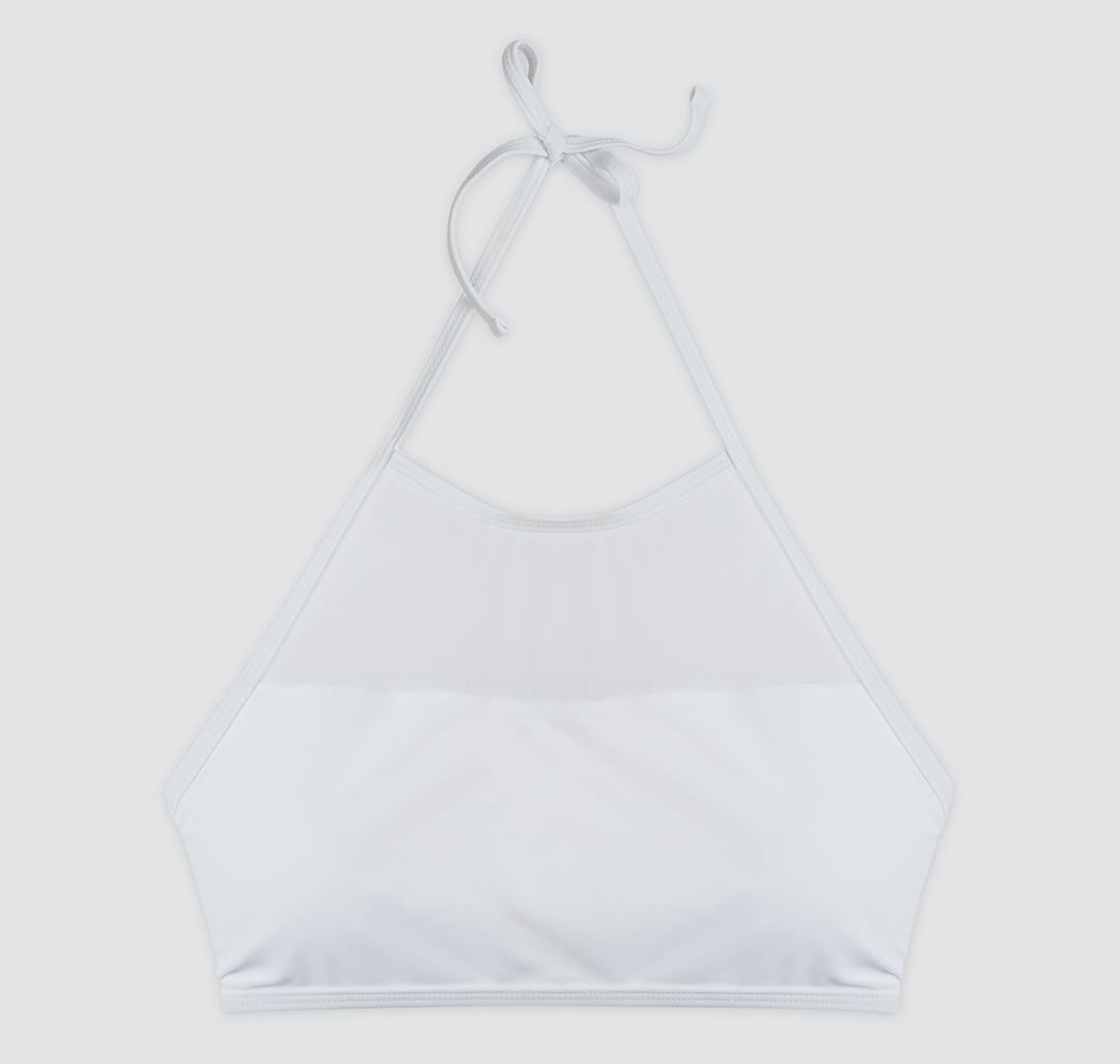 Женский купальный топ на завязках Мармалато, цвет Белый #4