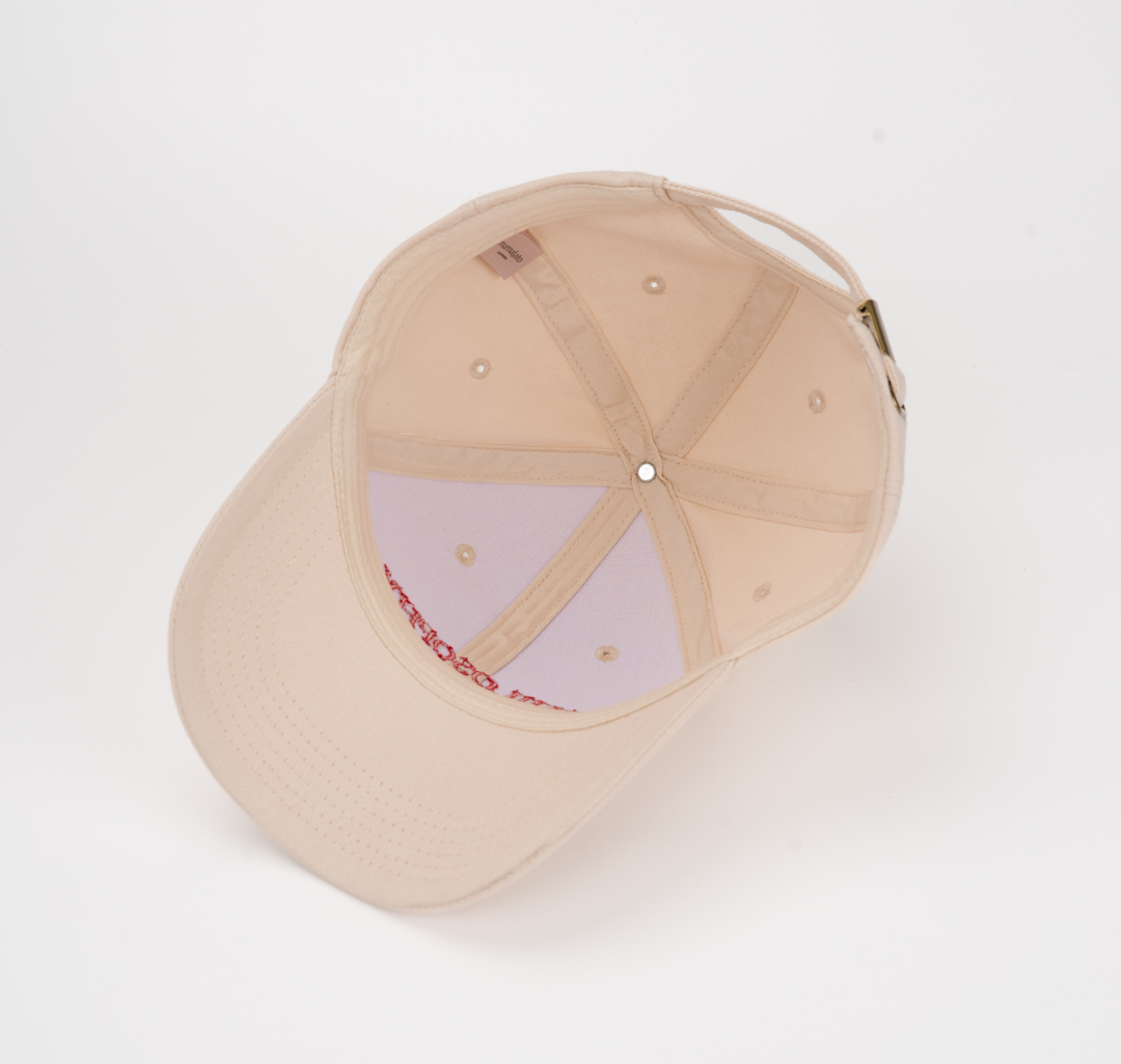 Бейсболка Мармалато, цвет светло-бежевый-красный #6