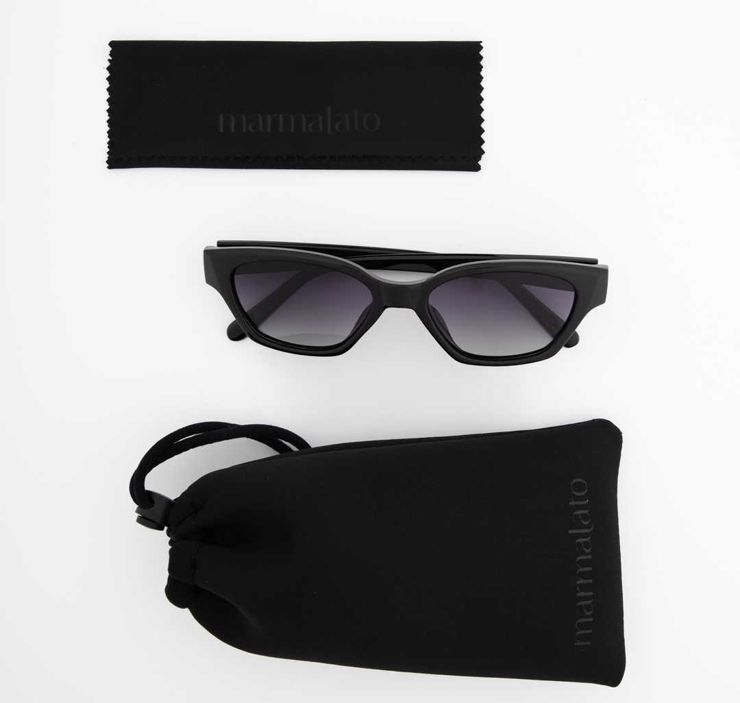 Очки с чехлом Мармалато, цвет черный-серебро #7