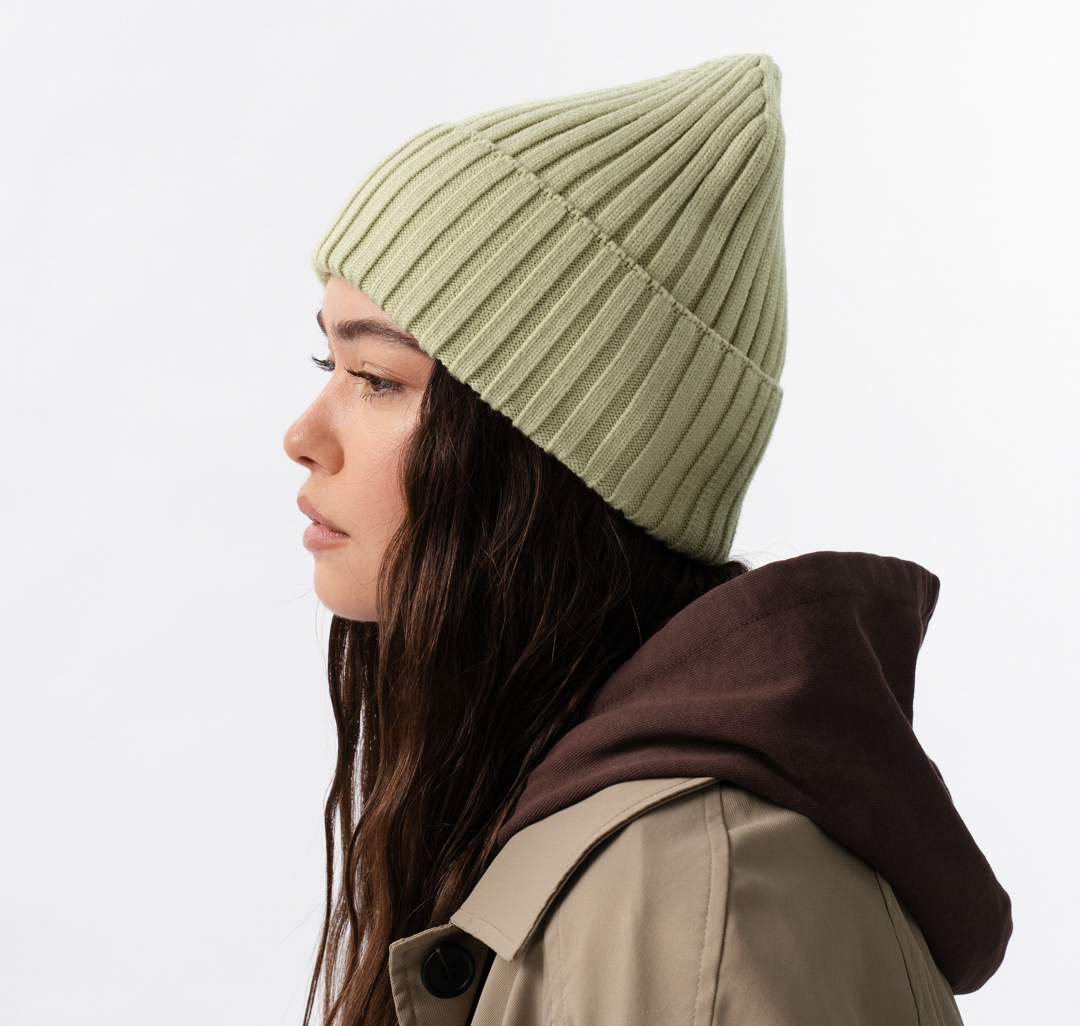 Шапка Мармалато, цвет светло-оливковый #2