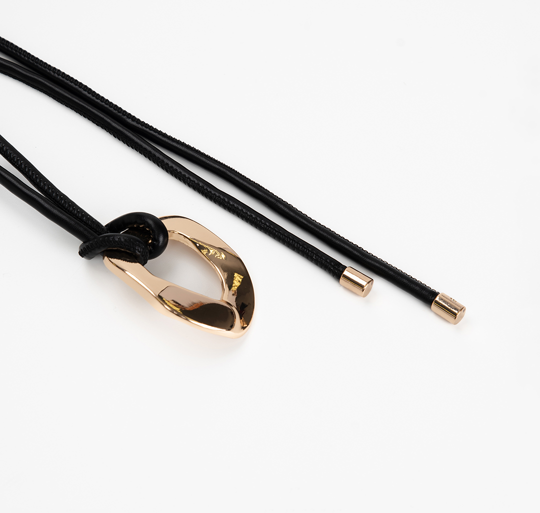 Ремень Мармалато, цвет черный-золото #2