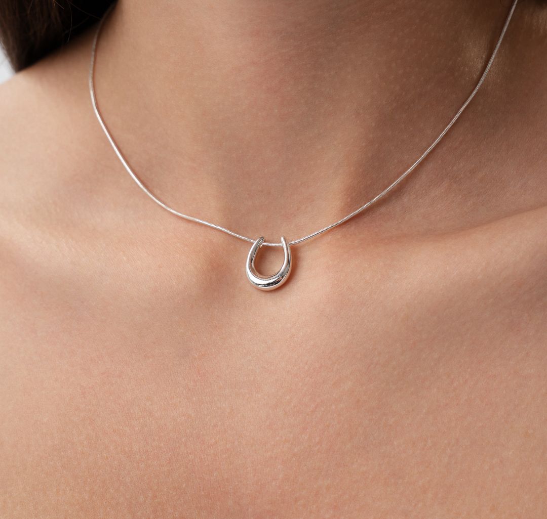 Колье Мармалато, цвет белое серебро #2