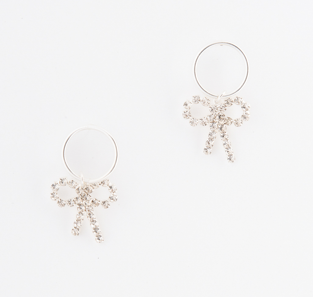 Серьги Мармалато, цвет Белое серебро-прозрачный #1