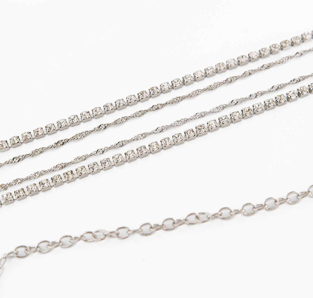 Ремень-цепочка Мармалато, цвет Серебро #2