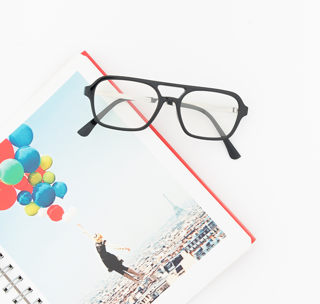 Очки с чехлом Мармалато, цвет черный-прозрачный-розовый #5