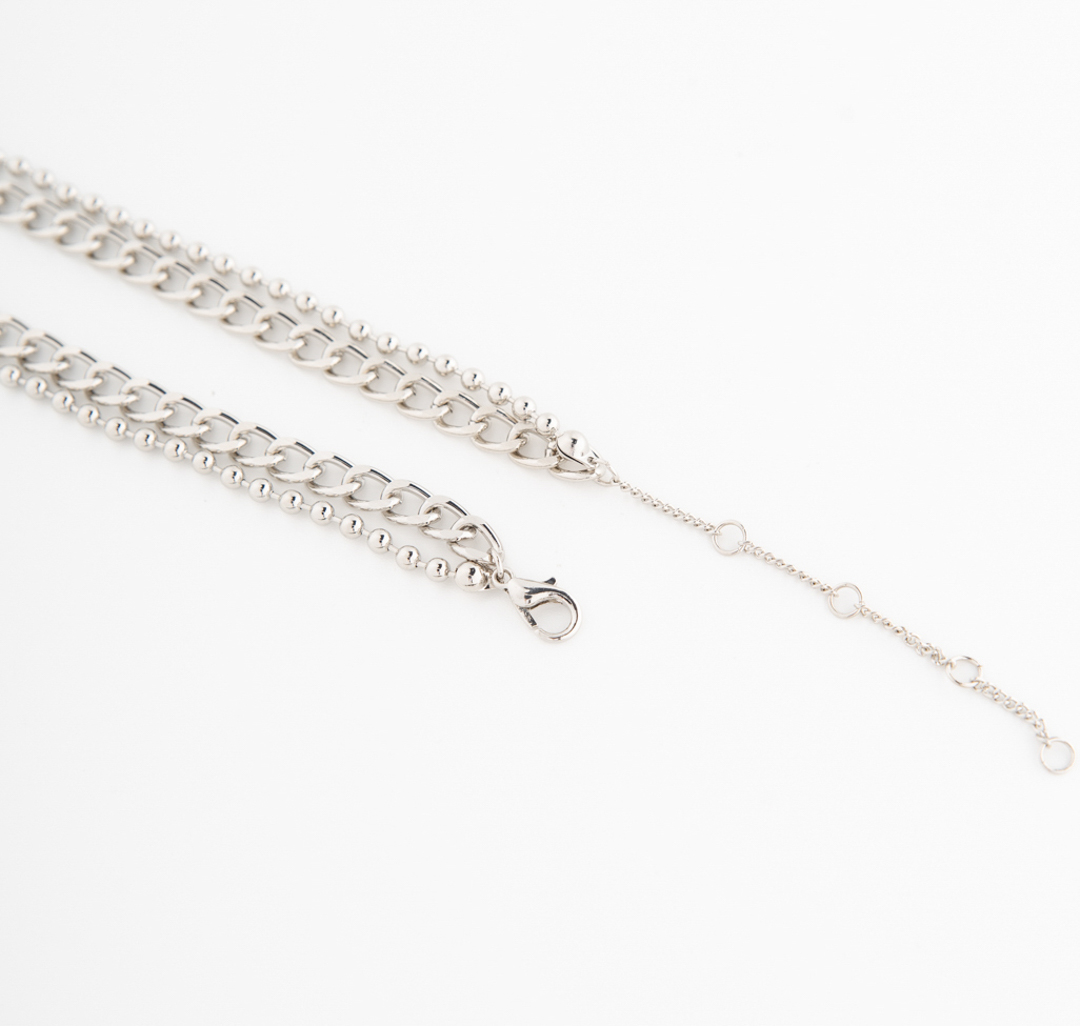 Колье Мармалато, цвет Серебро-белый жемчуг #3