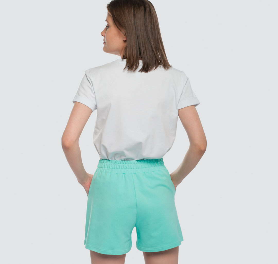 Женские шорты свободного кроя Мармалато, цвет Мятный #4