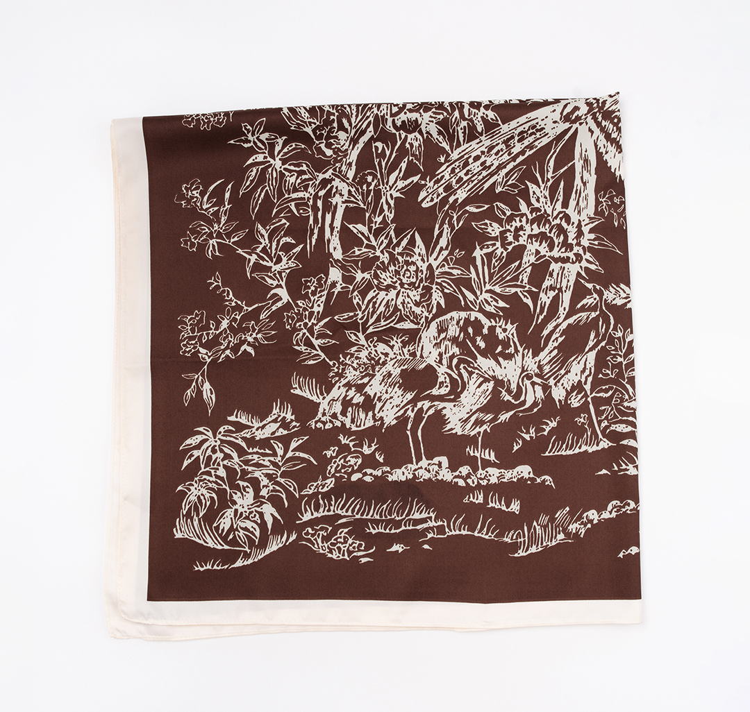 Платок Мармалато, цвет шоколадный-молочный #4