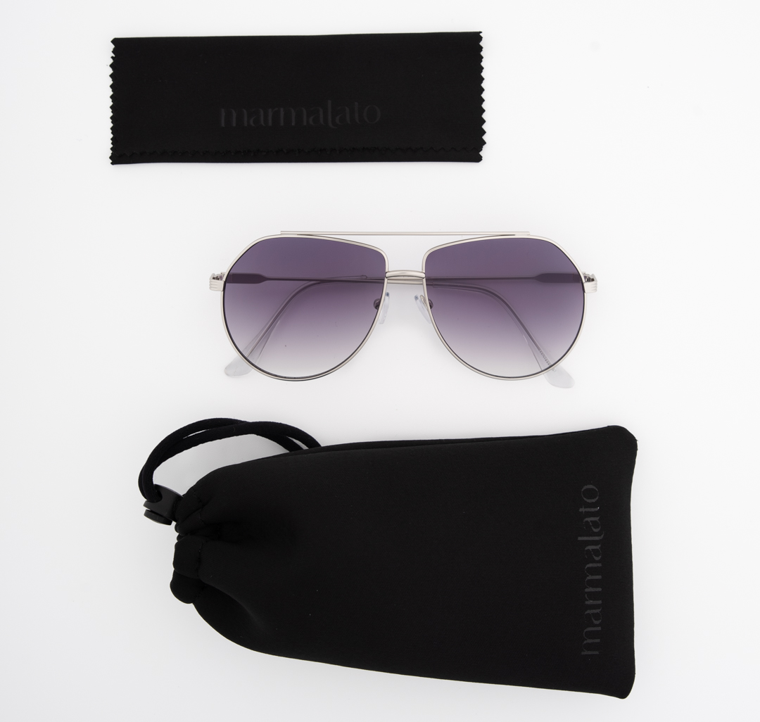 Очки с чехлом Мармалато, цвет черный-серебро #7