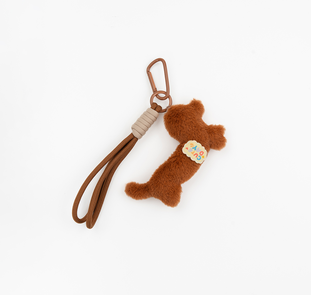 Брелок Мармалато, цвет коричневый-розовый-черный #2